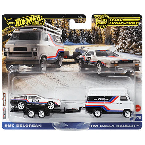 DMC Delorean & HW Rally Hauler
